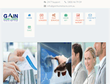 Tablet Screenshot of gainhomeloans.com.au